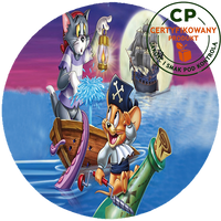 Opłatek na tort Tom i Jerry