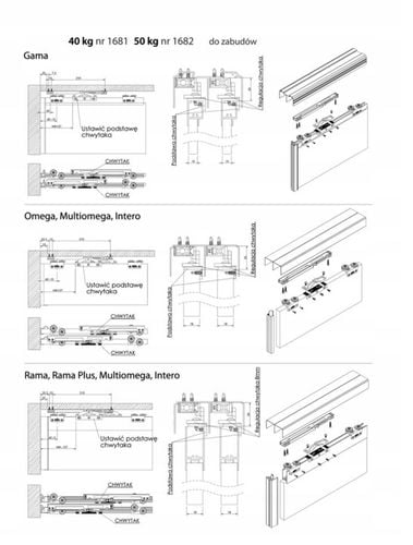 Samodomykacz, Hamulec do szaf przesuwnych 1682 Laguna do 50kg na Arena.pl