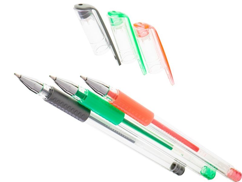 Długopisy żelowe kolorowe w etui 120szt + 120 wkładów zdjęcie 13