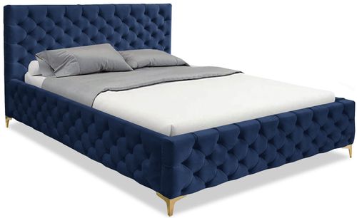 Eleganckie Łóżko Pikowane Nemo 160x200 Jasno Szary na Arena.pl