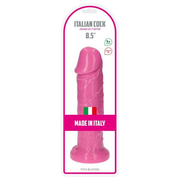 Dildo-Italian Cock 8,5""Pink zdjęcie 6