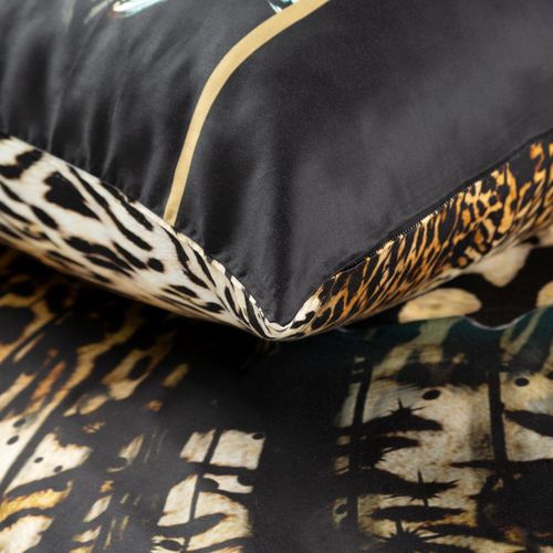 Pościel 160x200 + 70x80 Eva Minge makosatyna brąz  luksus na Arena.pl