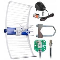 Antena TV TELMOR ASR Classic ze wzmacniaczem i zasilaczem DVBT-2 HEVC