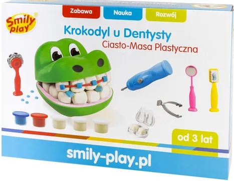 Ciasto-masa plastyczna. Krokodyl u dentysty na Arena.pl