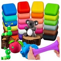 PIANKOLINA Polimerowa Glina Plastelina 36 sztuk Zestaw + Akcesoria Modelina