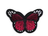 Naprasowanka motyl bordowy 4,5x6,8 cm