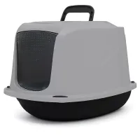 Zamknięta kuweta dla kota z klapką i uchwytem rozmiar S 45x36x34.5cm