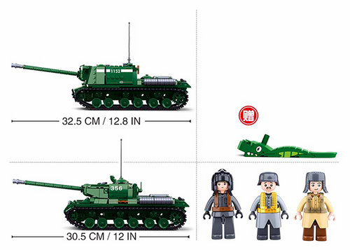 KLOCKI SLUBAN WWII Czołg radziecki T34 duży 845 elem kompatyb. z LEGO na Arena.pl