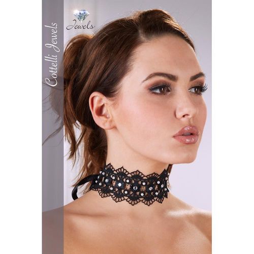 Embroidered Choker+Rhinestones na Arena.pl