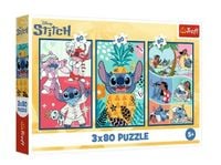 Puzzle 3X80 Świat Stitcha 34885