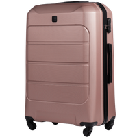 GAN01 GANNET, Walizka duża ABS+ L Wings, ROSE GOLD