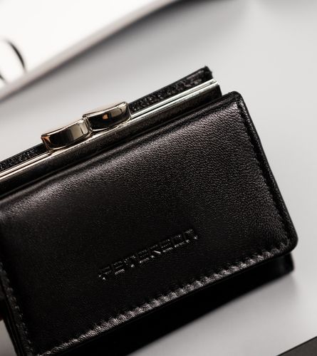 mały, skórzany portfel damski na zatrzask i bigiel - peterson na Arena.pl