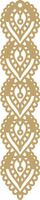 A8 Zawieszka dekor ozdoba ażurowa beżowa18x90 cm