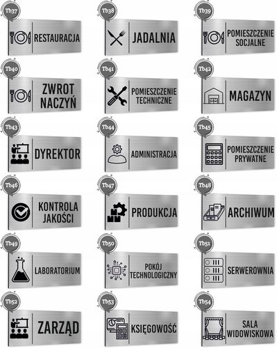 Tabliczka informacyjna NIEUPOWAŻNIONYM WSTĘP WZBRONIONY Piktogram Aluminium na Arena.pl