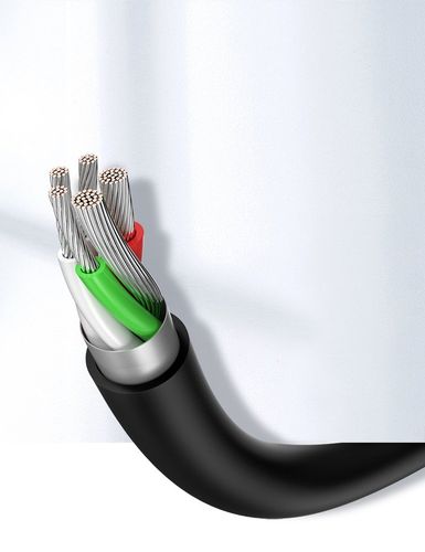 kabel przewód usb - usb-c 2a 1m czarny na Arena.pl