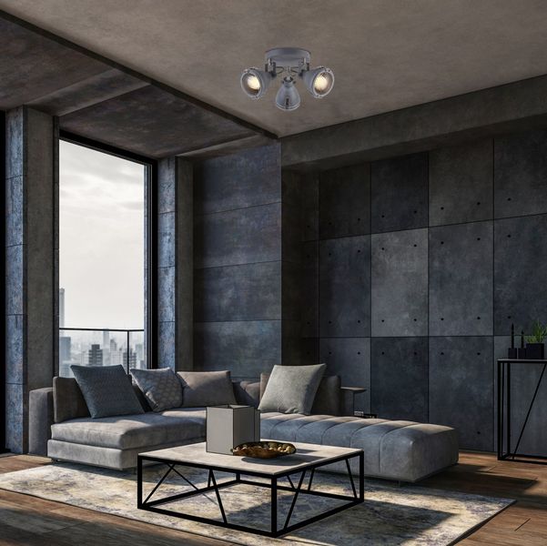 Crodo plafon 3x40W E14 szary zdjęcie 3