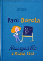 KALENDARZ A5 2026 DZIENNY terminarz Z NADRUKIEM UV PLANER DLA NAUCZYCIELKI