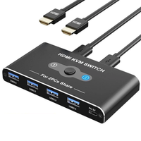Przełącznik KVM HDMI AUKOKIOULA 4K 60Hz USB 3.0 Na 2 Komputery 1 Monitor