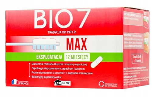 Bio 7 Max 2 kg Bakterie do szamba Bio7Max Bio7 Max 2 kg. Biopreparat na Arena.pl