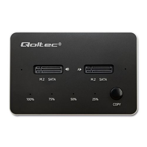 Qoltec Stacja dokująca dysków 2x SSD M.2 SATA NGFF USB typ C na Arena.pl