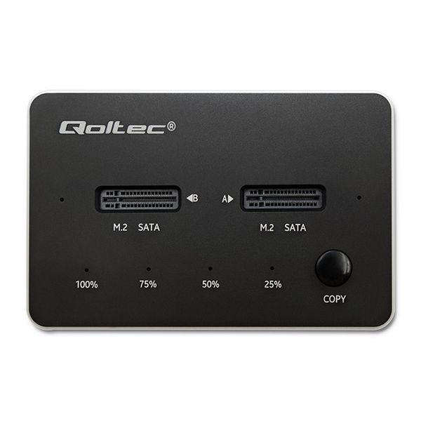 Qoltec Stacja dokująca dysków 2x SSD M.2 SATA NGFF USB typ C zdjęcie 8