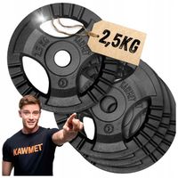 Zestaw 10 kg obciążenia żeliwne kierownica siłownia domowa fitness 4x2,5kg