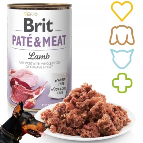 mokra karma dla psa brit pate & meat lamb 400 g z jagnięciną bezzbożowa na Arena.pl
