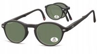 SKŁADANE Polaryzacyjne Okulary Unisex Lenonki mat PRZECIWSŁONECZNE UV400