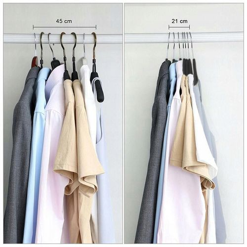 WIESZAK LOFTOWY NA UBRANIA ODZIEŻ WIESZAKI ANTYPOŚLIZGOWE CZARNE MOCNE na Arena.pl