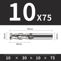 Frez trzpieniowy VHM 2-ostrzowy do aluminium Rozmiar: Ø10x30x10Dx75L