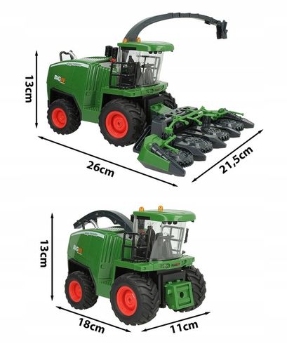 Zdalnie Sterowany Kombajn Ruchome Elementy Świeci DYM Prezent dla 5 6 Latka na Arena.pl