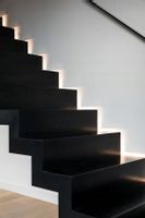 Czarne gładkie matowe płytki na schody 100x30 SATYNA antypoślizgowe NOWOŚĆ