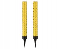 Fontanny tortowe ZŁOTE holograficzne race świece dekoracja TORT 2 sztuki