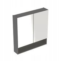 GEBERIT Selnova Square Szafka z lustrem 78,8x17,5x85cm z drzwiami, lava