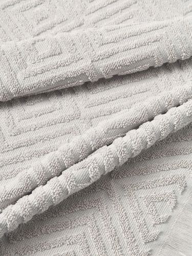 Komplet ręczników 2x kąpielowy 2x do rąk JACQUI bawełniane szare 4 elementy na Arena.pl