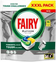 FAIRY CAPS PLATINUM All in One Kapsułki do zmywarki LEMON 96 szt