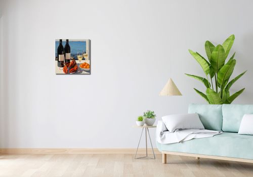 Obraz 40x40cm Obiad nad Zatoką na Arena.pl