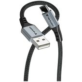 kabel verbatim sync & charge usb-a do    usb-c qc 120cm czarny 31843