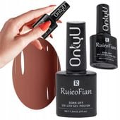 hybrydowy lakier do paznokci z połyskiem uv onlyu karmelowy 7,3ml