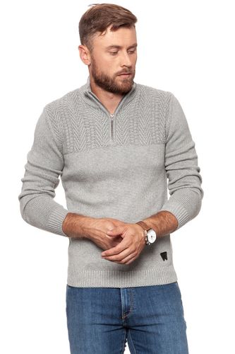 WRANGLER HALF ZIP GREY MARL W8625RJVB S na Arena.pl