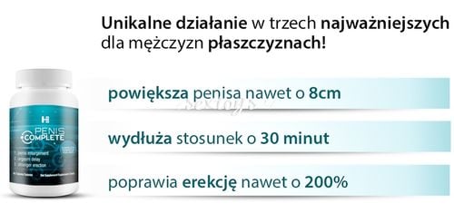 Komplet 3 Opakowań - Penis Complete 180 Tabletek na Arena.pl