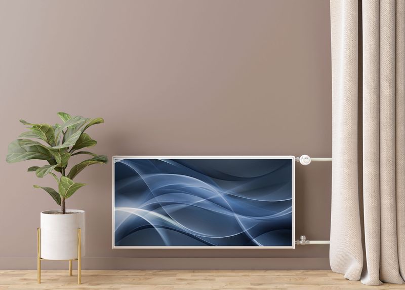 Mata MAGNETYCZNA Na Kaloryfer Fala Abstrakcja 120cm x 60cm zdjęcie 7