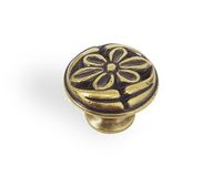 Gałka 24802Z030 Bosetti Marella Rozstaw w mm - 0 - (1 wkręt), Kolor pokrycia - Stare złoto