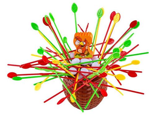 Zręcznościowa Gra Typu Bierki KIKI'S NEST Zbuduj Gniazdo Kurczaka na Arena.pl