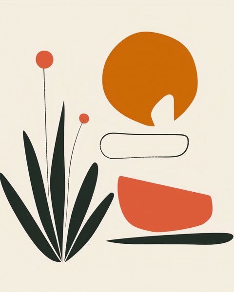 Plakat 40x50cm Abstrakcyjny Zen zdjęcie 1