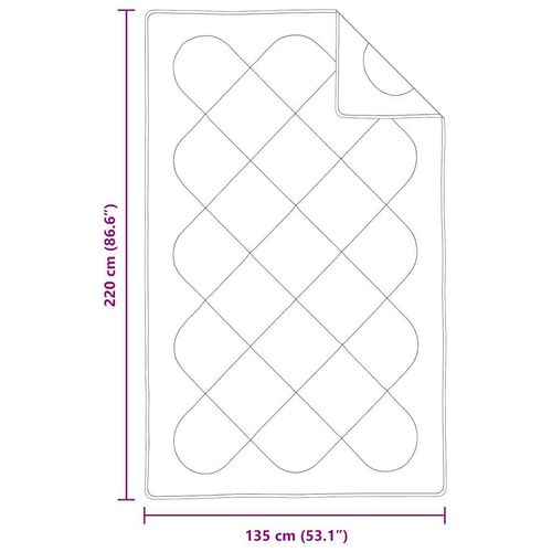 Zestaw kołdry zimowej z poduszką 2 pcs Biały 135 x 220 cm Mikrofibra na Arena.pl