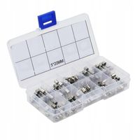 ZESTAW BEZPIECZNIKÓW SZKLANYCH WTA 5X20 w opakowaniu - 100szt