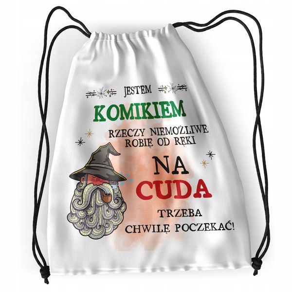 Plecak Dla Komika Sportowy Szkolny Worek Torba Z Nadrukiem Ze Zdjęciem zdjęcie 1
