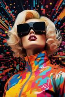 Plakat 61x90,5cm Retro Futuryzm