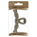 TOP CHOICE Klamra do wlosow L - Kokarda matowa (20254) 1 szt. - mix kolorów